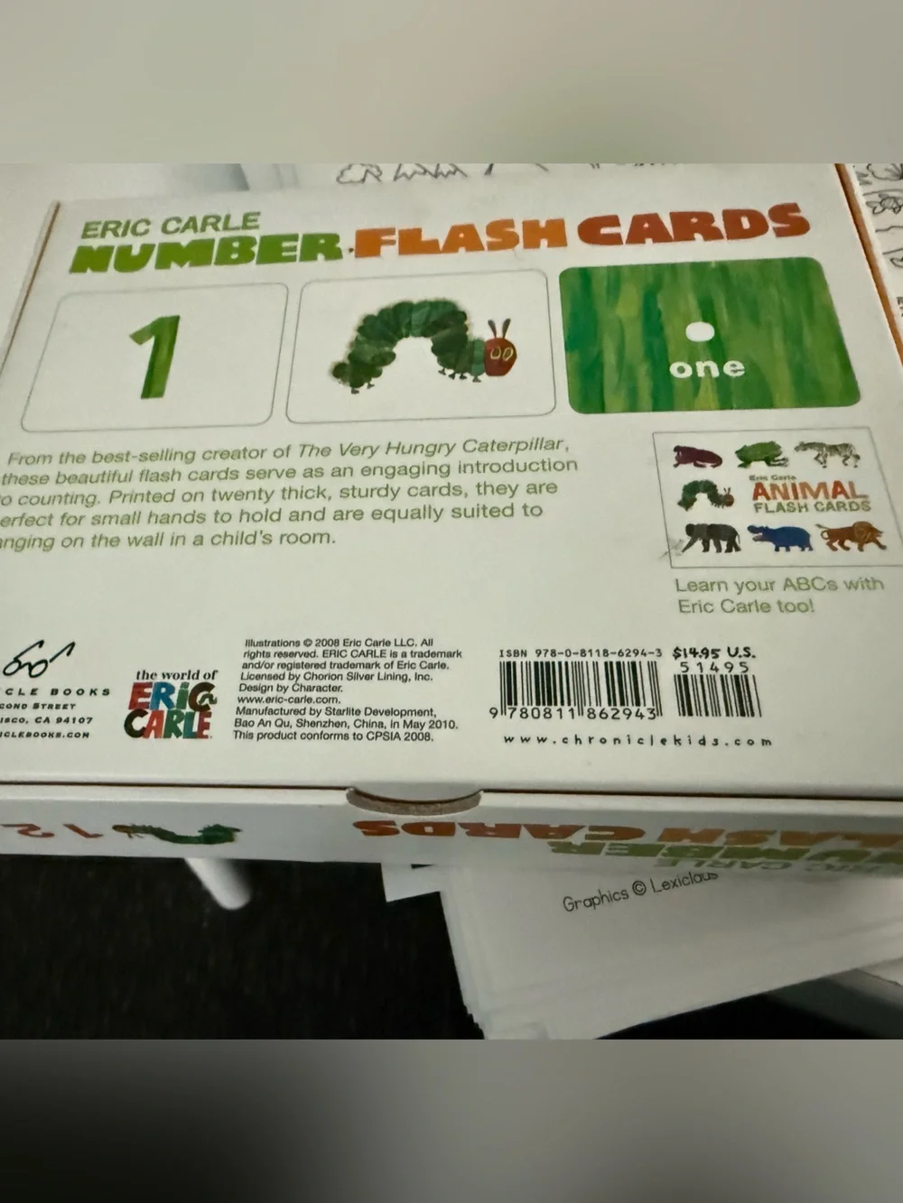 Eric Carle Number Flash Cards: 123 20 Sturdy Cards Preschool Education Complete